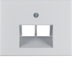 ELEMENT CENTRALNY DO GNIAZDA PRZYŁĄCZENIOWEGO UAE PODWÓJNEGO ALUMINIUM K.5 - HAGER - 14097003