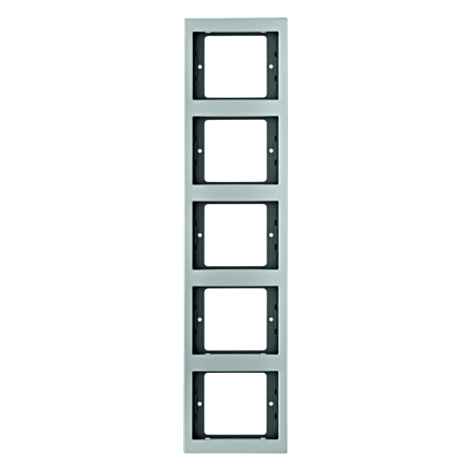 RAMKA PIĘCIOKROTNA PIONOWA ALUMINIUM K.5 - HAGER - 13537003