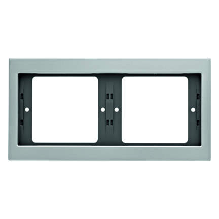RAMKA PODWÓJNA POZIOMA ALUMINIUM K.5 - HAGER - 13637003