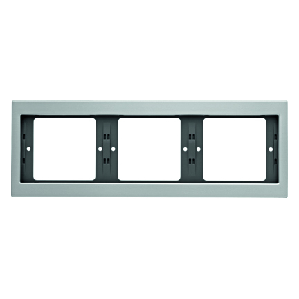 RAMKA POTRÓJNA POZIOMA ALUMINIUM K.5 - HAGER - 13737003