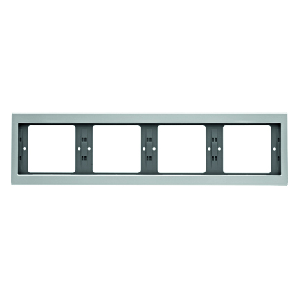 RAMKA POCZWÓRNA POZIOMA ALUMINIUM K.5 - HAGER - 13837003