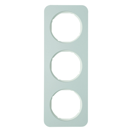 RAMKA POTRÓJNA ALUMINIUM/BIAŁY R.1 - HAGER - 10132174