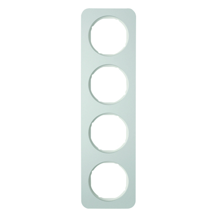 RAMKA POCZWÓRNA ALUMINIUM/BIAŁY R.1 - HAGER - 10142174