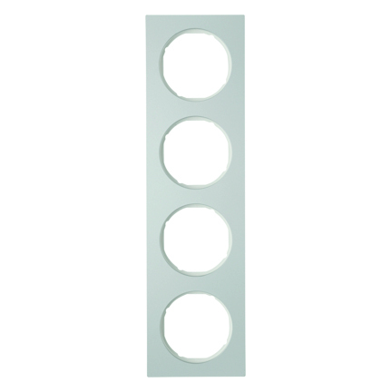 RAMKA POCZWÓRNA ALUMINIUM/BIAŁY R.3 - HAGER - 10142274