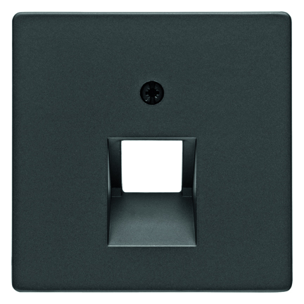 ELEMENT CENTRALNY DO GNIAZDA PRZYŁĄCZENIOWEGO UAE POJEDYNCZEGO ANTRACYT AKSAMIT Q.1/Q.3 - HAGER - 14076086