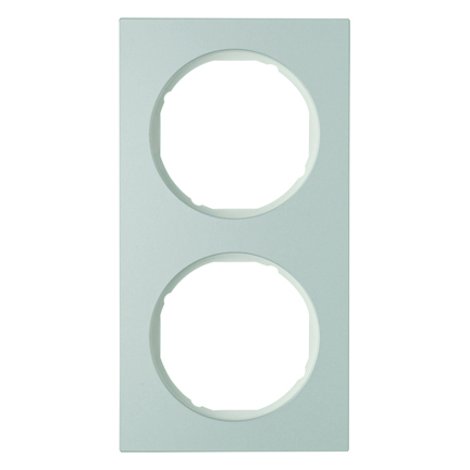 RAMKA PODWÓJNA ALUMINIUM/BIAŁY R.3 - HAGER - 10122274