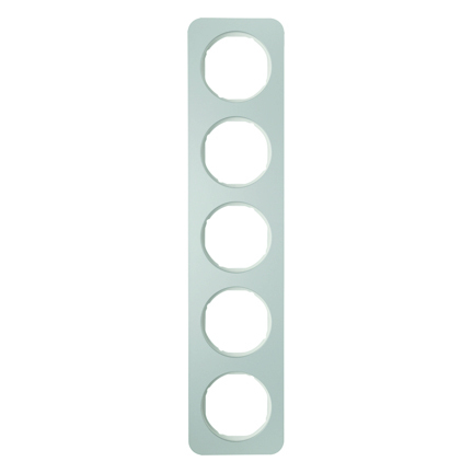 RAMKA PIĘCIOKROTNA ALUMINIUM/BIAŁY R.1 - HAGER - 10152174