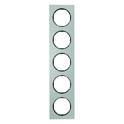 RAMKA PIĘCIOKROTNA ALU/CZARNY R.3 - HAGER - 10152284