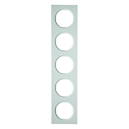 RAMKA PIĘCIOKROTNA BIAŁY POŁYSK R.3 - HAGER - 10152289