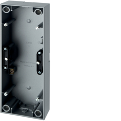 PUSZKA POTRÓJNA NATYNKOWA ALUMINIUM MAT S.1 - HAGER - 10439939