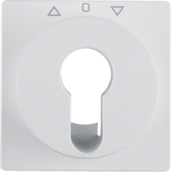 ELEMENT CENTRALNY DO ŁĄCZNIKA ŻALUZJOWEGO NA KLUCZ BIAŁY AKSAMIT Q.1 - HAGER - 15066089