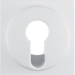 ELEMENT CENTRALNY DO ŁĄCZNIKA NA KLUCZ BIAŁY AKSAMIT Q.1 - HAGER - 15076089