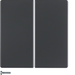 PRZYCISK POCZWÓRNY DO ŚCIEMNIACZA PRZYCISKOWEGO QUICKLINK ANTRACYT Q.1/Q.3 KNX RF  - HAGER - 85648126