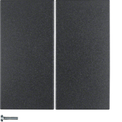 PRZYCISK POCZWÓRNY DO ŚCIEMNIACZA PRZYCISKOWEGO QUICKLINK ANTRACYT MAT B.KWADRAT/S.1/B.3/B.7 KNX RF - HAGER - 85648185