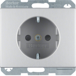 GNIAZDO SCHUKO ALU K.5 - HAGER - 41357003