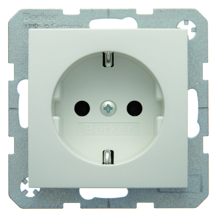 GNIAZDO SCHUKO BIAŁY POŁYSK S.1/B.3/B.7 - HAGER - 41438989