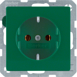 GNIAZDO SCHUKO ZIELONY AKSAMIT Q.1 - HAGER - 47436013