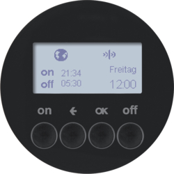 ŁĄCZNIK CZASOWY QUICKLINK CZARNY POŁYSK R.1/R.3 KNX RF  - HAGER - 85745231