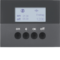 ŁĄCZNIK CZASOWY QUICKLINK ANTRACYT MAT K.1 KNX RF  - HAGER - 85745275