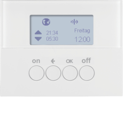 ŁĄCZNIK CZASOWY QUICKLINK BIAŁY POŁYSK K.1 KNX RF  - HAGER - 85745279