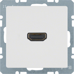 GNIAZDO HDMI BIAŁY AKSAMIT Q.1 - HAGER - 3315426089