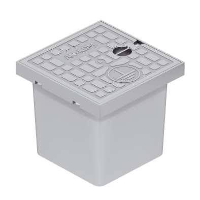 STUDZIENKA PROBIERCZA GRUNTOWA DO ZŁĄCZA ODGROMOWEGO 200X200X165 SZARA TYP AN-60C - AN-KOM Sp. z o.o. - G645532