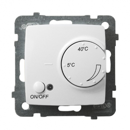REGULATOR TEMPERATURY Z SONDĄ PODPODŁOGOWĄ BIAŁY KARO - OSPEL - RTP-1S/m/00
