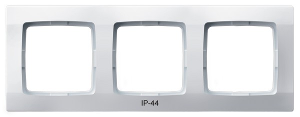 RAMKA POTRÓJNA DO ŁĄCZNIKÓW IP44 BIAŁY KARO - OSPEL - RH-3S/00
