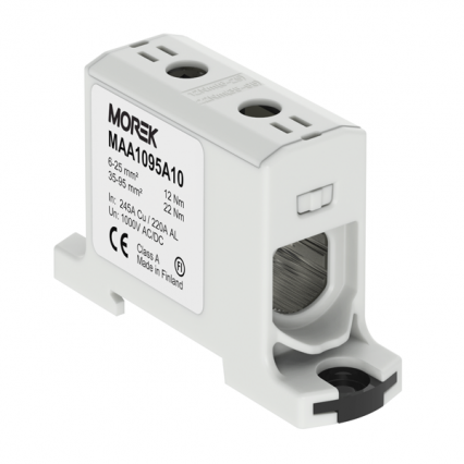 OTL95  szary 1xAl/Cu 6-95mm2 1000V AC/1500V DC Zacisk uniwersalny - MOREK - MAA1095A10