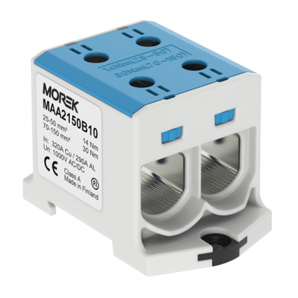 OTL150-2  niebieski 2xAl/Cu 25-150mm2 1000V AC/1500V DC Zacisk uniwersalny - MOREK - MAA2150B10