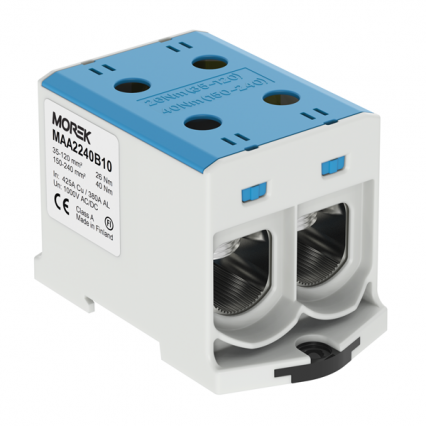 OTL240-2 niebieski 2xAl/Cu 35-240mm2 1000V AC/1500V DC Zacisk uniwersalny - MOREK - MAA2240B10