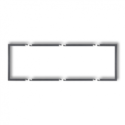 DECO; Ramka wypełniająca potrójna serii grafit - KARLIK - 11DRW-3