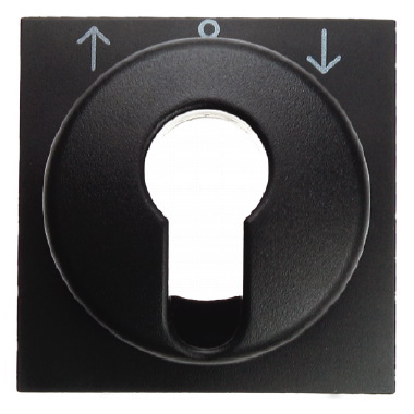ELEMENT CENTRALNY DO ŁĄCZNIKA ŻALUZJOWEGO NA KLUCZ ANTRACYT B.KWADRAT/B.3/B.7  - HAGER - 15061606