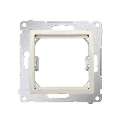 Adapter (przejściówka) na osprzęt standardu 45 × 45 mm; kremowy *Do gniazd teleinformatycznych Simon Connect - KONTAKT SIMON - DA45.01/41