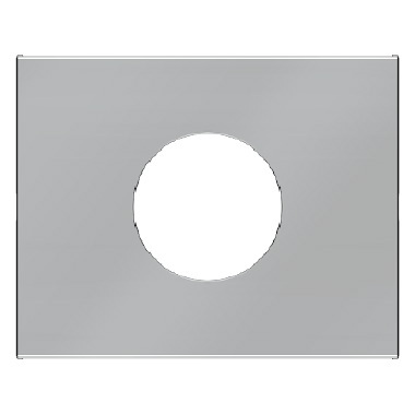 ELEMENT CENTRALNY DO ŁĄCZNIKA I SYGNALIZATORA ŚWIETLNEGO E10 STAL SZLACHETNA LAKIEROWANA K.5 - HAGER - 11657004
