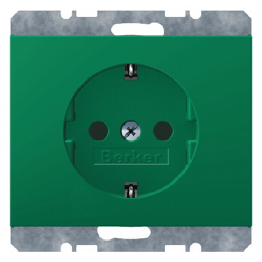 GNIAZDO SCHUKO ZIELONY K.1/K.5 - HAGER - 47157013
