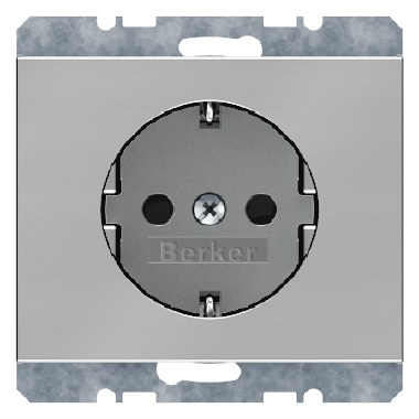 GNIAZDO SCHUKO STAL SZLACHETNA NIERDZEWNA K.5 - HAGER - 47157004