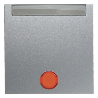 KLAWISZ Z 5 DOŁĄCZONYMI SOCZEWKAMI I POLEM OPISOWYM ALUMINIUM B.1/B.7 - HAGER - 16281404