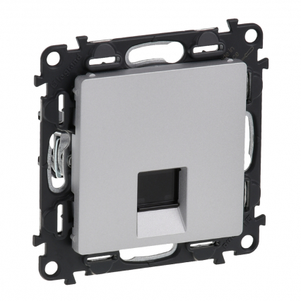 GNIAZDO KOMPUTEROWE POJEDYNCZE RJ45 KAT. 5E UTP ALUMINIUM VALENA LIFE - LEGRAND - 753340