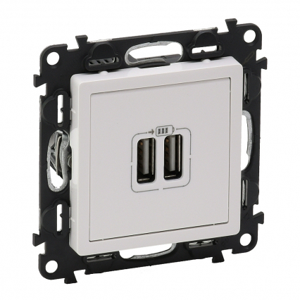 ŁADOWARKA PODWÓJNA USB BIAŁY VALENA LIFE - LEGRAND - 753112