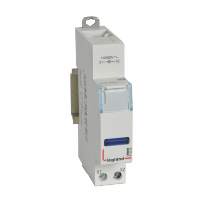 LAMPKA MODUŁOWA LED POJEDYNCZA ZASILANIE 110-400V AC NIEBIESKI - LEGRAND - 412929