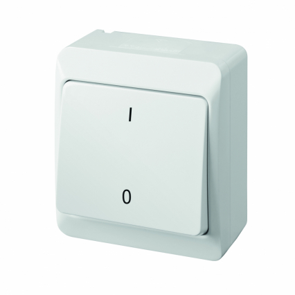 ŁĄCZNIK 2-BIEGUNOWY BIAŁY HERMES - ELEKTRO-PLAST NASIELSK - 0333-02