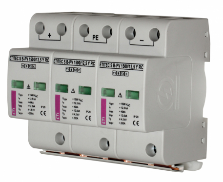 OGRANICZNIK PRZEPIĘĆ DC  T1 (B) - DO SYSTEMÓW PV ETITEC S B-PV 600/12,5 - ETI - 002440260