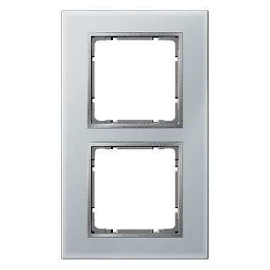 RAMKA PODWÓJNA SZKLANA ALUMINIOWY  B.7 - HAGER - 10126414