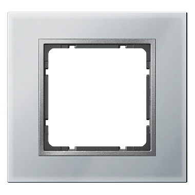 RAMKA POJEDYNCZA SZKLANA ALUMINIOWY B.7 - HAGER - 10116414