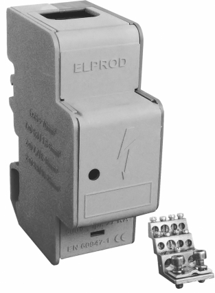 BLOK ROZDZIELCZY MODUŁOWY 160A 1 BIEGUN SZARY ELP-LBR160AS - SIMET - 84321002
