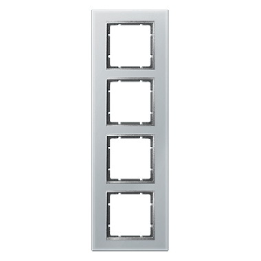 RAMKA POCZWÓRNA SZKLANA ALUMINIOWY B.7 - HAGER - 10146414