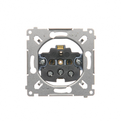 GNIAZDO POJEDYNCZE Z UZIEMIENIEM 2P+Z MECHANIZM ZACISKI ŚRUBOWE 16A 250V IP20 SIMON 54 - KONTAKT SIMON - SGZ1M