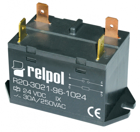 PRZEKAŹNIK 25A STYK 2NO STEROWANIE 12V DC - RELPOL - 2611751
