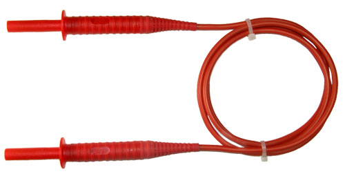 PRZEWÓD 5M CZERWONY 5KV ZAKOŃCZONY WTYKAMI BANANOWYMI - SONEL - WAPRZ005REBB5K
